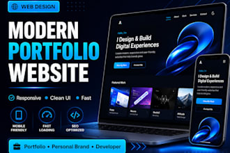 design and build a modern portfolio website