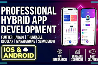 build apps with manageengine, thunkable app servicenow, adalo, kodular, flutter