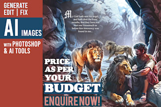 create, fix and edit custom ai art for biblical projects