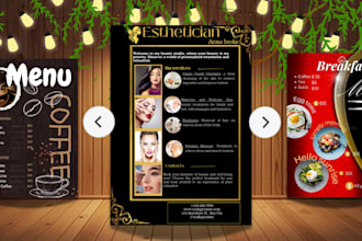 design all types of menus to boost your business