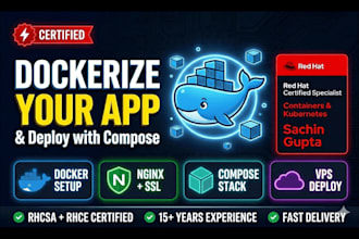 dockerize your app and deploy docker compose containers on linux vps