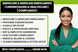 do medicare medicaid enrollment, credentialing and policy writing