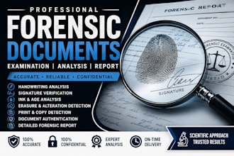 create professional forensic document designs