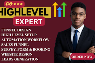 be your gohiglevel expert ghl website gohighlevel landing page and sales funnel