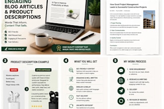 write engaging blog articles and product descriptions