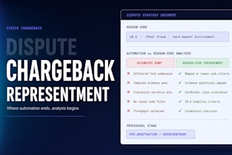 build your stripe chargeback representment strategy