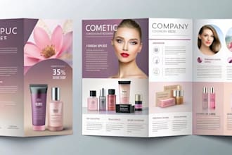 design beauty product catalog, brochure, magazine and booklet layout in indesign