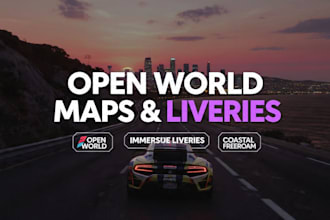 build assettocorsa open world maps and immersive car liveries