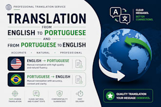 translation to english and portuguese