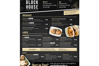 design professional food flyer, food menu, and restaurant menu