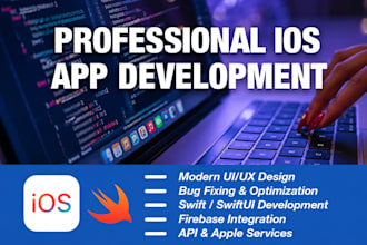 develop professional ios app in swiftui and swift