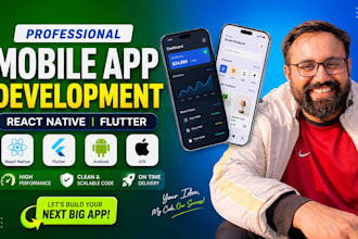 do mobile app development ai app creation android app react native flutter