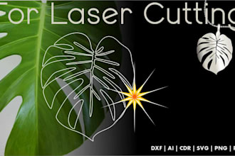 create a vector contour for laser cutting