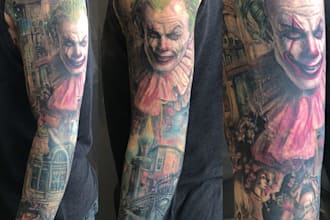 draw a attractive tattoo sleeve art