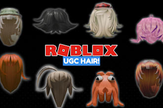 create a custom hair and accessory for roblox ugc