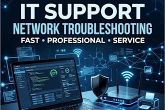 provide remote IT support and network troubleshooting