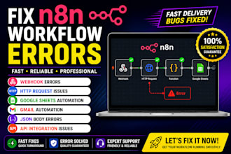 fix n8n workflow errors webhooks and API issues