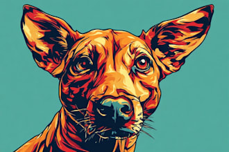 create high quality animal pop art for you