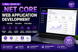 develop a secure net core web application