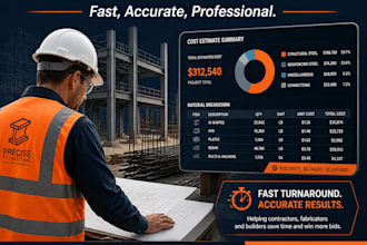 prepare steel fabrication estimation, boq, and quotation