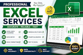clean, format, marge, split excel data
