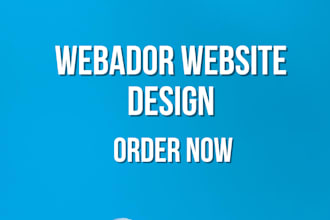 webador website design webdador website development