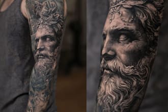create a custom tattoo sleeve art for you