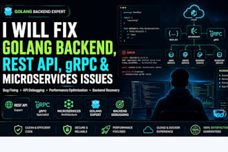 fix golang backend, rest api, grpc and microservice issues