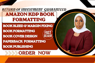 amazon KDP formatting book bleed trim size and margin fixing expert