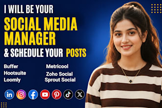 schedule posts on instagram, facebook and tiktok via buffer, hootsuite,metricool