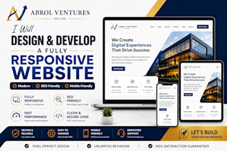 design and develop a fully responsive website for you
