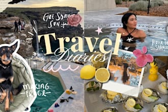 design aesthetic travel and daily vlog thumbnails