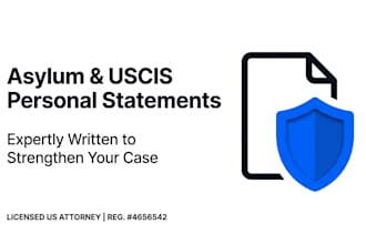professionally format asylum and uscis personal statements for you