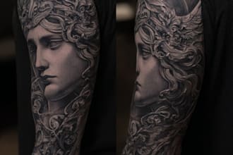 create custom tattoo art, tattoo sleeve design, tattoo artist