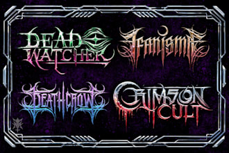 design custom metalcore, modern metal, alternative metal logo