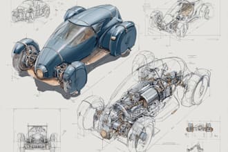 design and sketch the car or vehicle you want