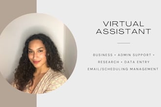 be your virtual assistant for business and admin tasks
