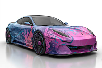design a professional car wrap, van wrap, or vehicle branding design