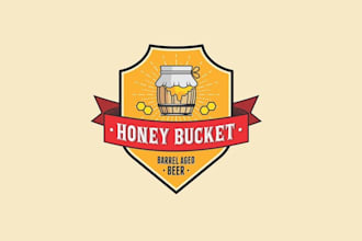 design unique honey bucket logo