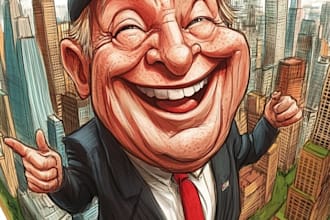 do digital political cartoon for political cartoon