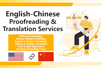 provide  chinese proofreading, editing and content services