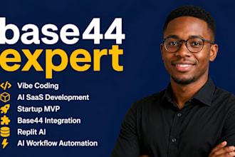 base44 expert, base44 integration, ai saas app vibe coding and replit ai base 44