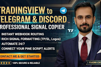 connect tradingview webhooks to telegram or discord bot