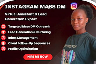 do mass dm instagram mass dm facebook telegram twitter mass dm daily outreach VA