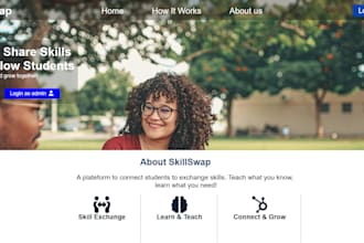 create modern responsive frontend website