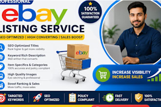 do ebay listing, ebay lister, ebay SEO, ebay product listing