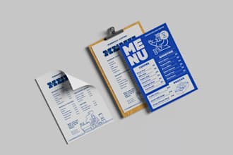 design restaurant digital menu, food truck menu, bar cafe drink menu board