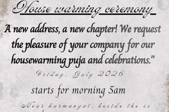 invitation for house warming ceremony