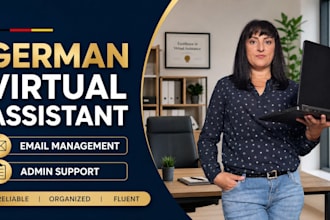 manage emails and administrative tasks in german