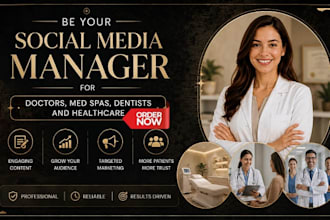 manage healthcare social media for doctors med spa dentists and clinics